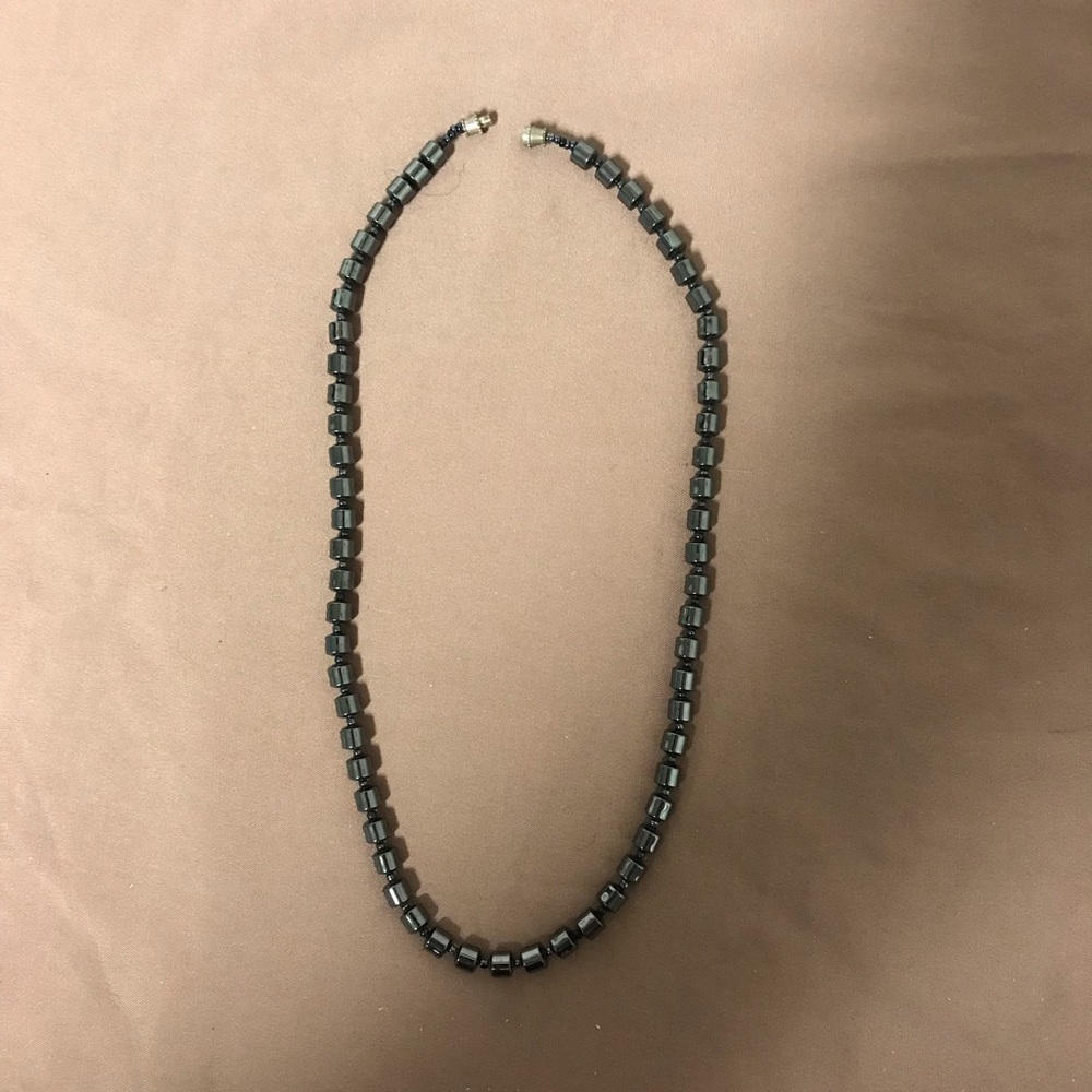 Black beaded necklace from Mexico